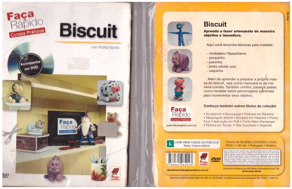 LIVRO E DVD  APRENDA FAZER  RÁPIDO BISCUIT